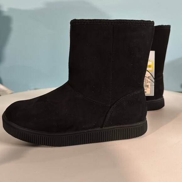 Girls' Holland Zipper Shearling Style Boots Black - Cat & Jack - SIZE 13 - Picture 4 of 6